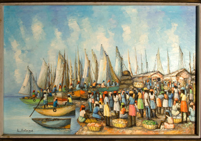 Antoine L · Boats behind Market